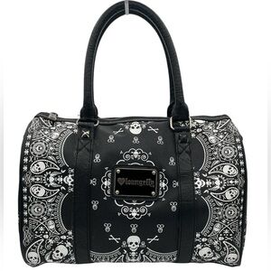 OG Loungefly Rare Black & White Skull Bag